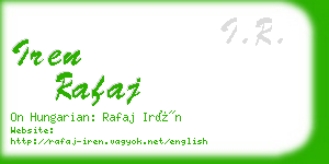 iren rafaj business card